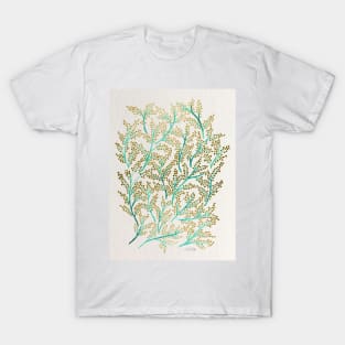 Green Gold Branches T-Shirt